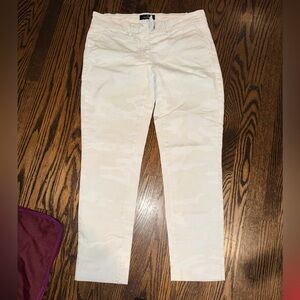 Mason’s Women's Camouflage Jaqueline Curvy style Cream Ankle chino pants 40